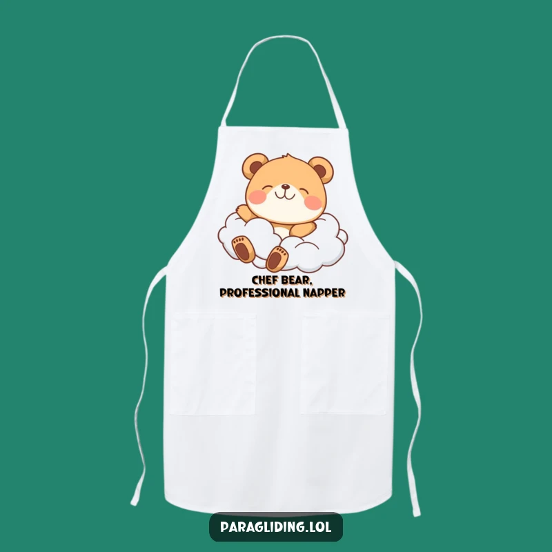 Funny Bear Cloud Apron: Cook Up Smiles with This Hilarious Funny Gift