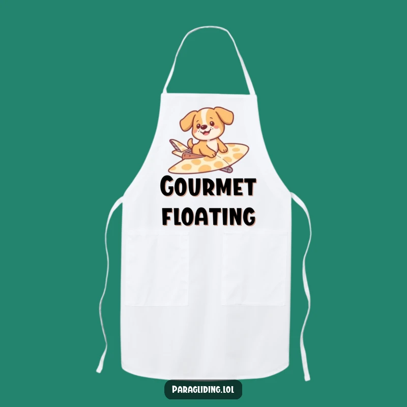 Funny Dog Gliding Apron - Hilarious Kitchen Gift for Pet-Loving Cooks