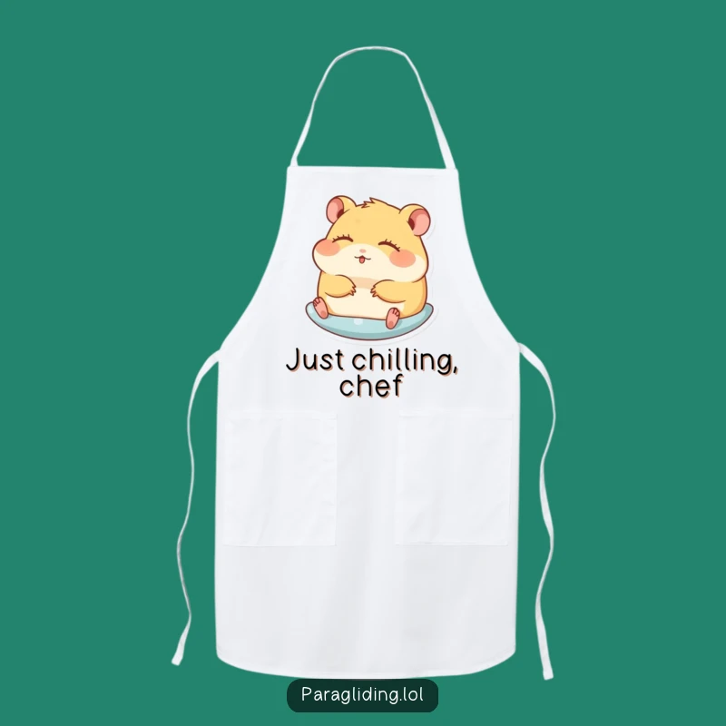 Funny Hamster Gliding Apron: Cook with Peace and Laughter in This Hilarious Kitchen Wear