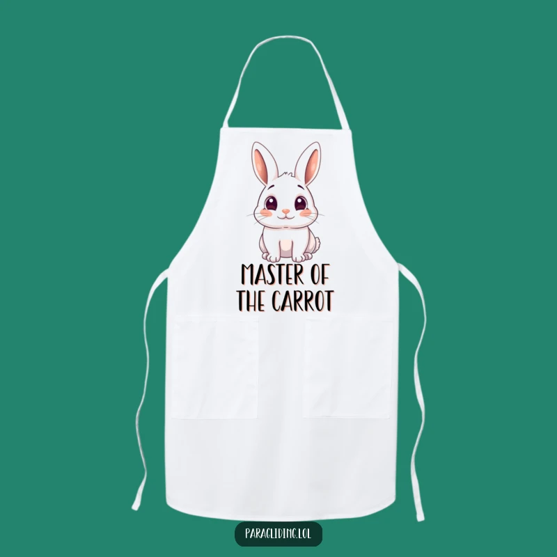 Funny Rabbit Wide-Eyes Apron: Cook with Amazement Funny Gift