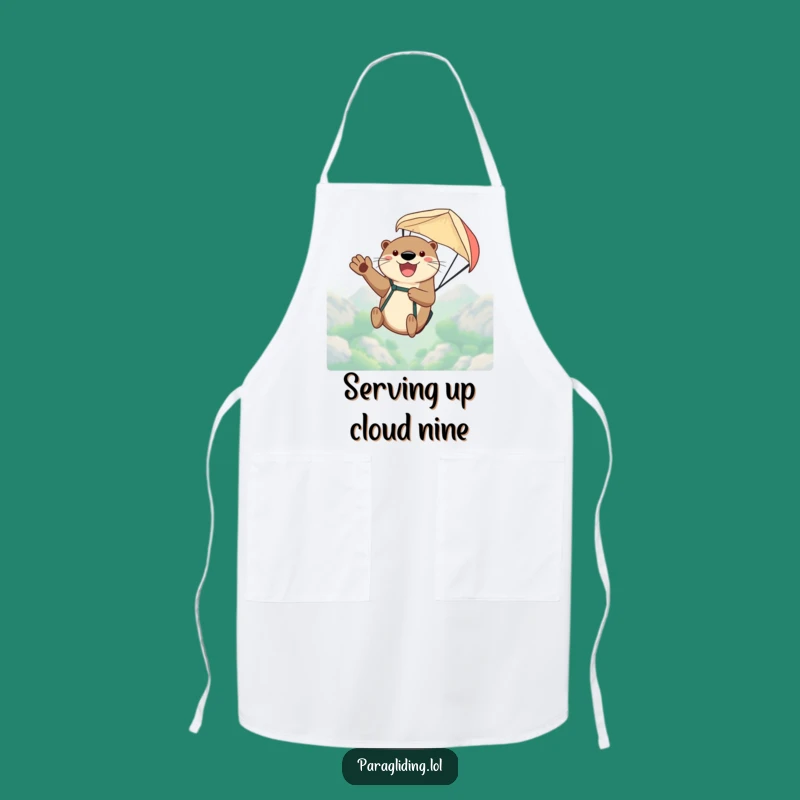 Funny Otter Paraglider Apron - Kitchen Adventure Ready, Perfect Gift!