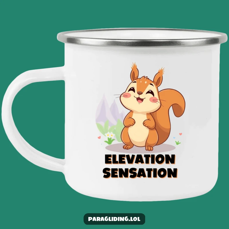 Funny Squirrel High-Up Camping Mug: Adventure Fuel Funny Gift