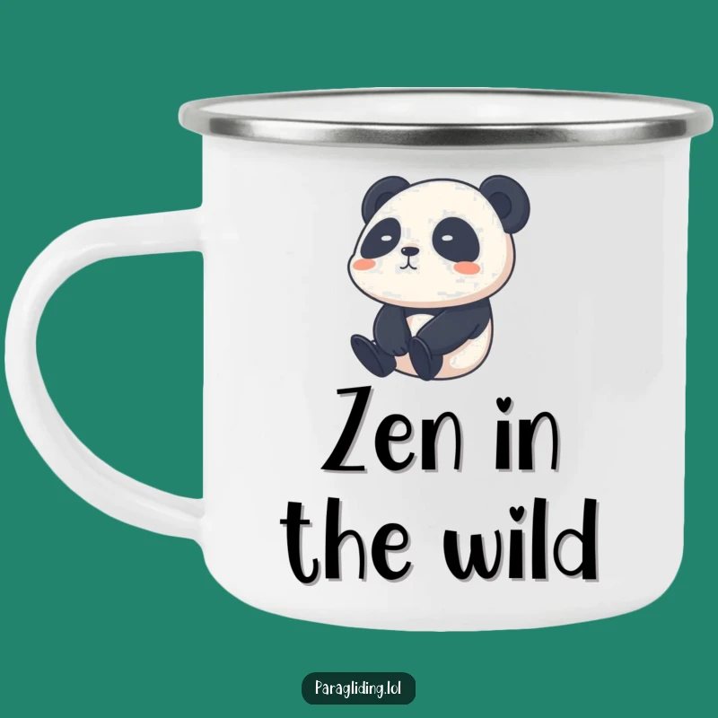 Funny Shy Panda Camping Mug - Durable Calm Sky Drift for Peaceful Camping