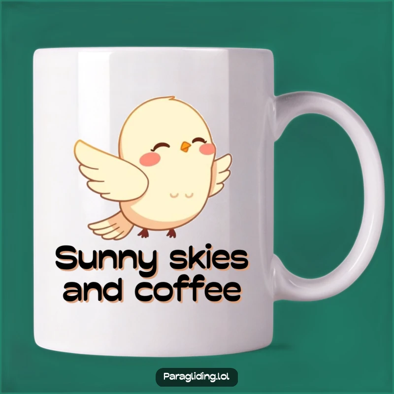 Funny Bird Drift Mug: Peaceful Sky Wanderer's Joy, Perfect Funny Gift