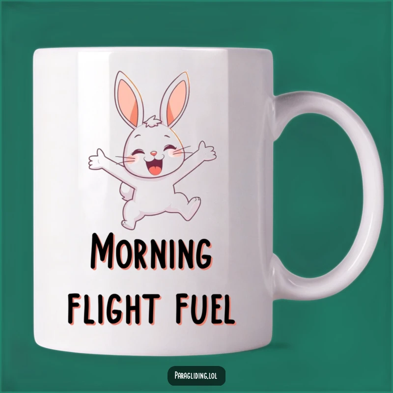 Funny Bunny Sky Mug: Delighted Flight, Perfect Joyful Gift