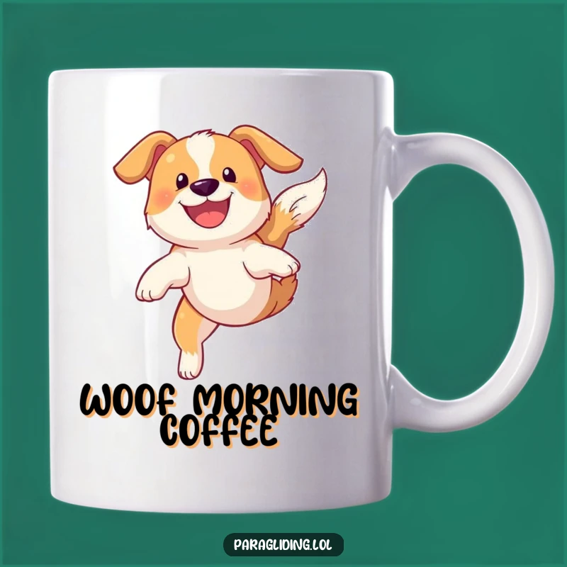 Funny Dog Sky Soaring Mug: Hilarious Canine Adventure Gift
