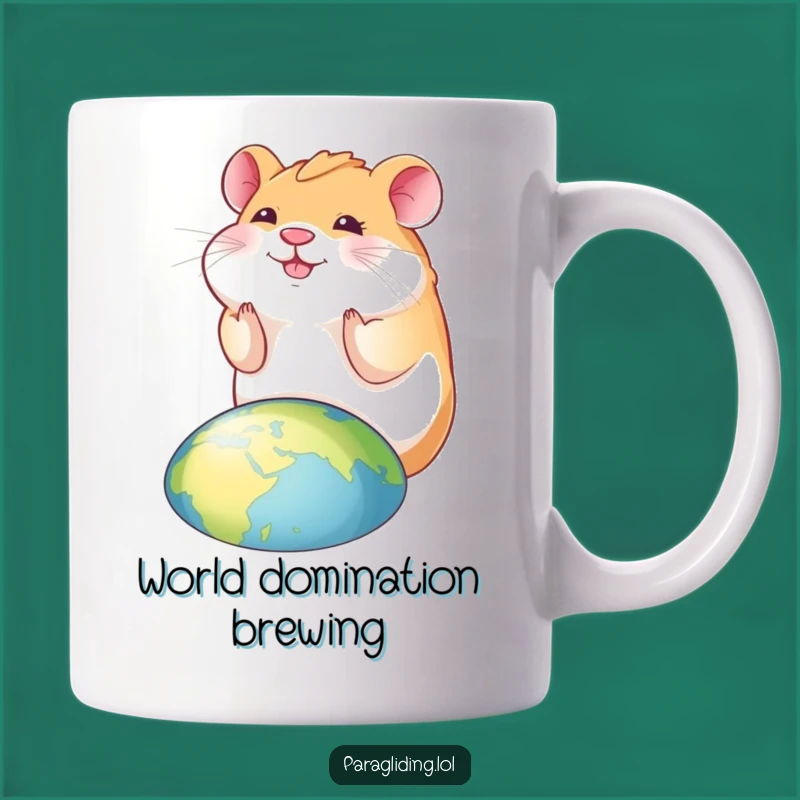 Funny Hamster Mug: Smiling Down, Joyful View, Perfect Gift
