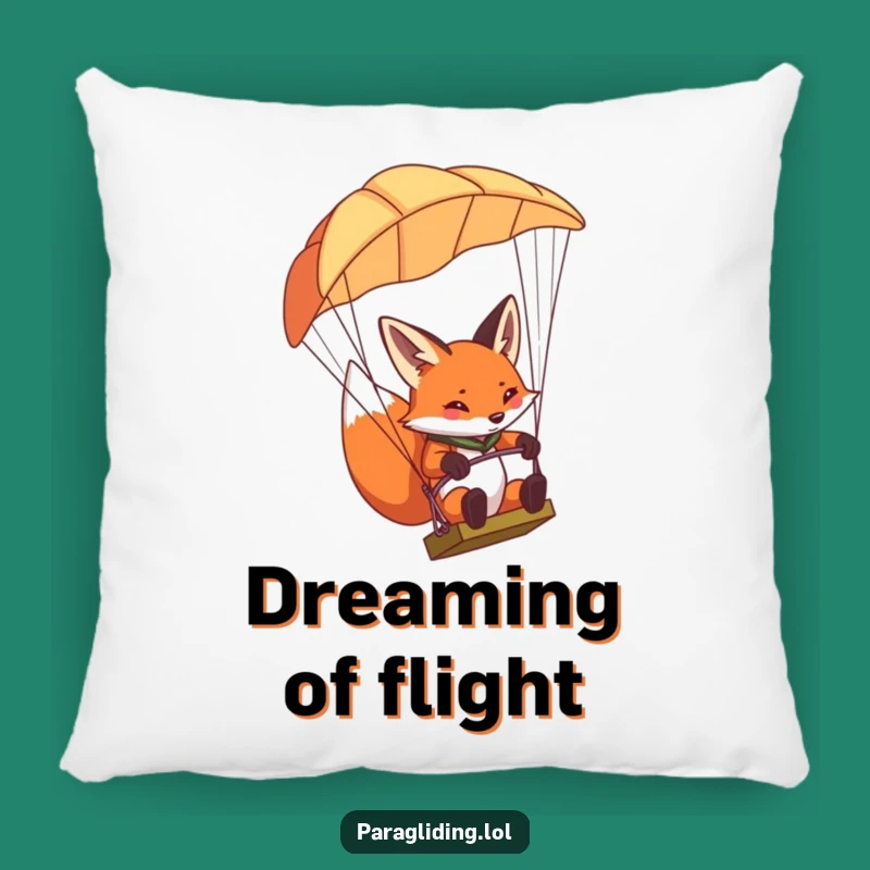 Funny Determined Fox Pillow - Soft Concentration, Cozy Accent