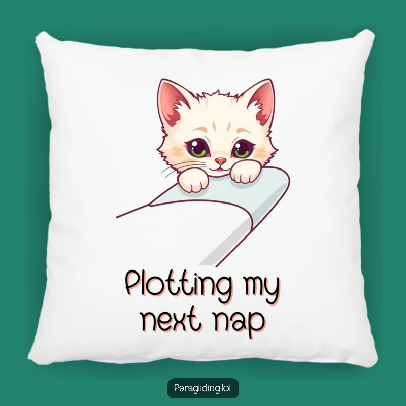 Funny Curious Cat Glider Pillow: Cozy Comfort with Feline Charm