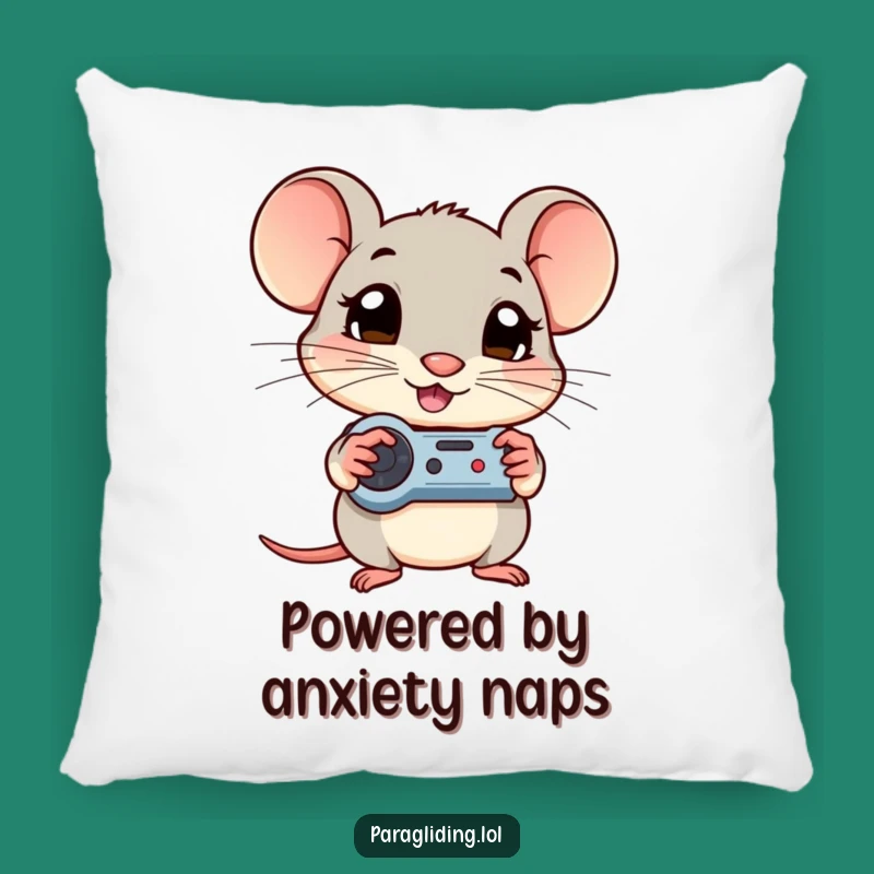 Funny Shy Mouse Pillow: Cozy Comfort for the Curious Gamer