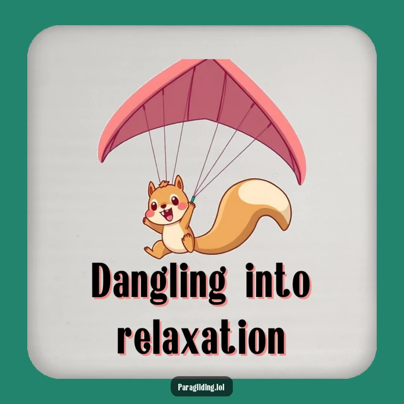 Funny Squirrel Paraglider Coaster: Protect Surfaces with Playful Excitement