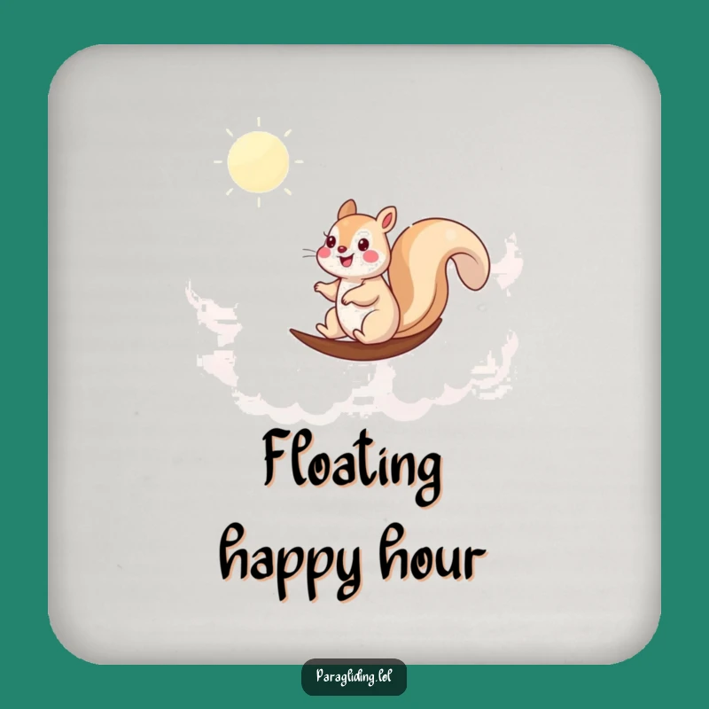 Funny Squirrel Cloud Coaster: Happy Sailor's Surface Protection - Hilarious Gift