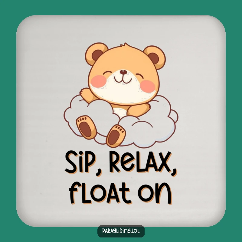 Funny Bear Cloud Coaster: Protect Surfaces with This Funny Gift