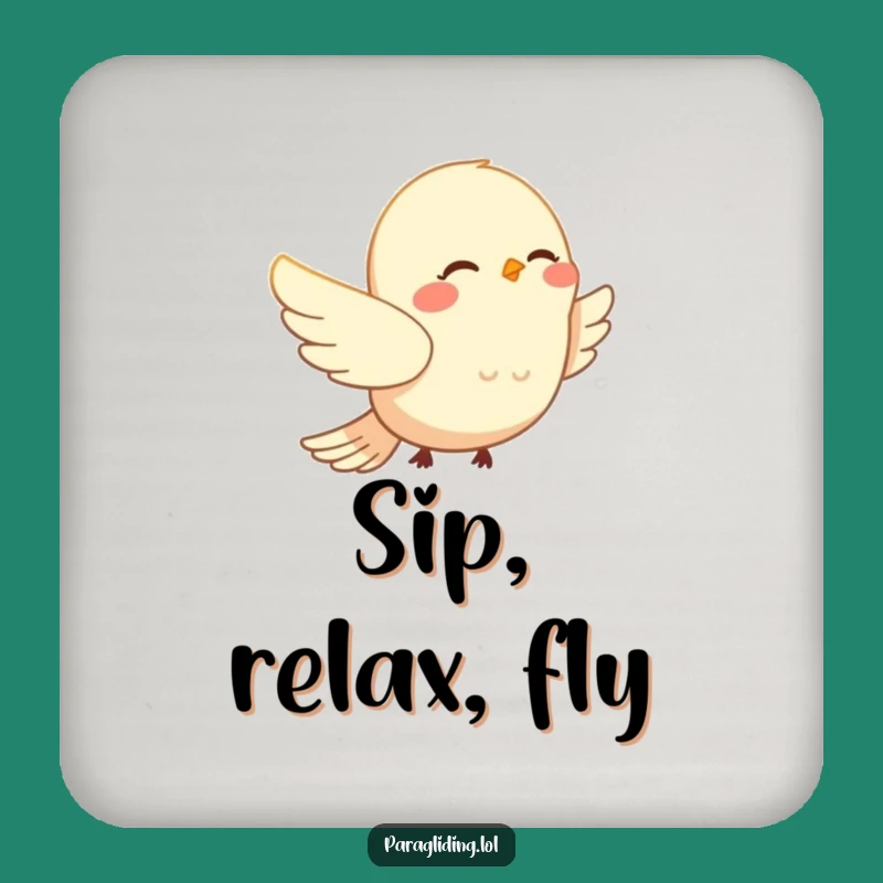 Funny Bird Drift Coaster: Peaceful Table Protector, Novelty Funny Gift