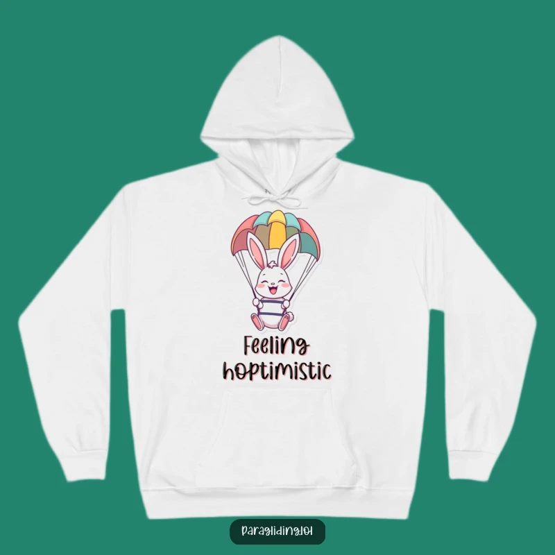 Cozy Funny Bunny Paraglider Hoodie - Warm and Whimsical Adventure Wear