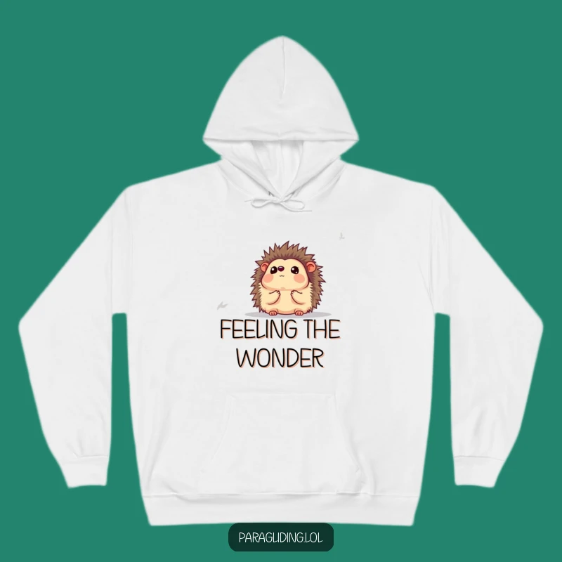 Funny Hedgehog Awestruck Hoodie: Cozy Up with This Hilarious Viewfinder of Joy