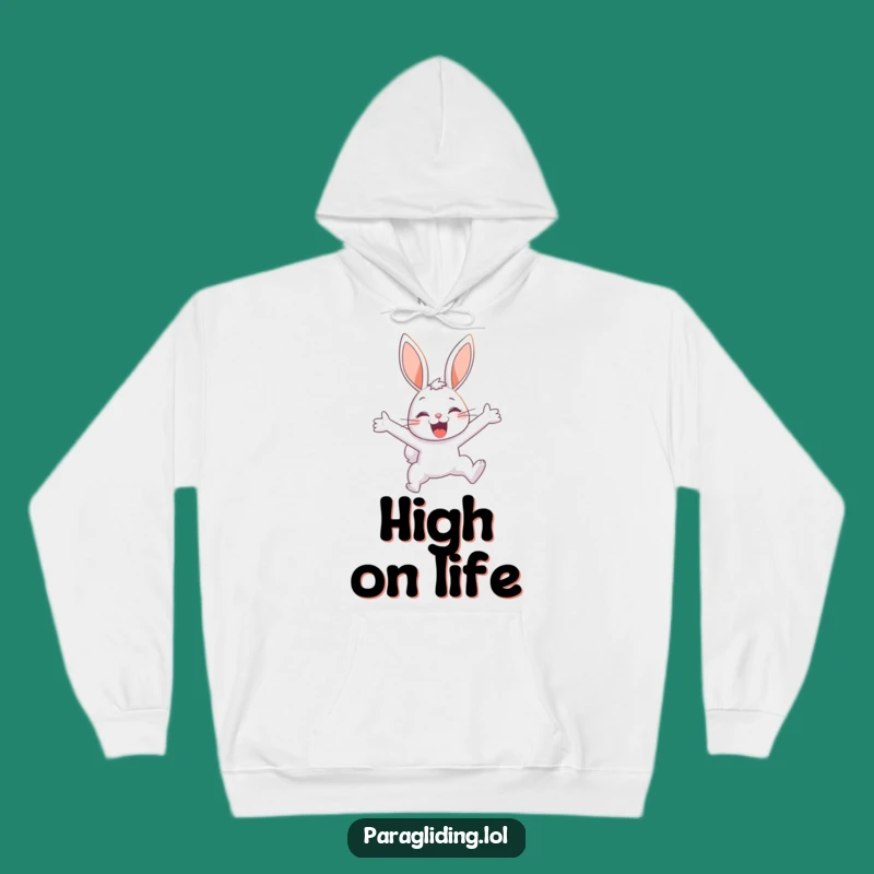 Funny Bunny Sky Hoodie: Cozy Flight, Perfect Delighted Gift