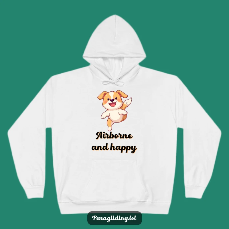 Funny Dog Sky Soaring Hoodie: Cozy Up with Canine Adventures