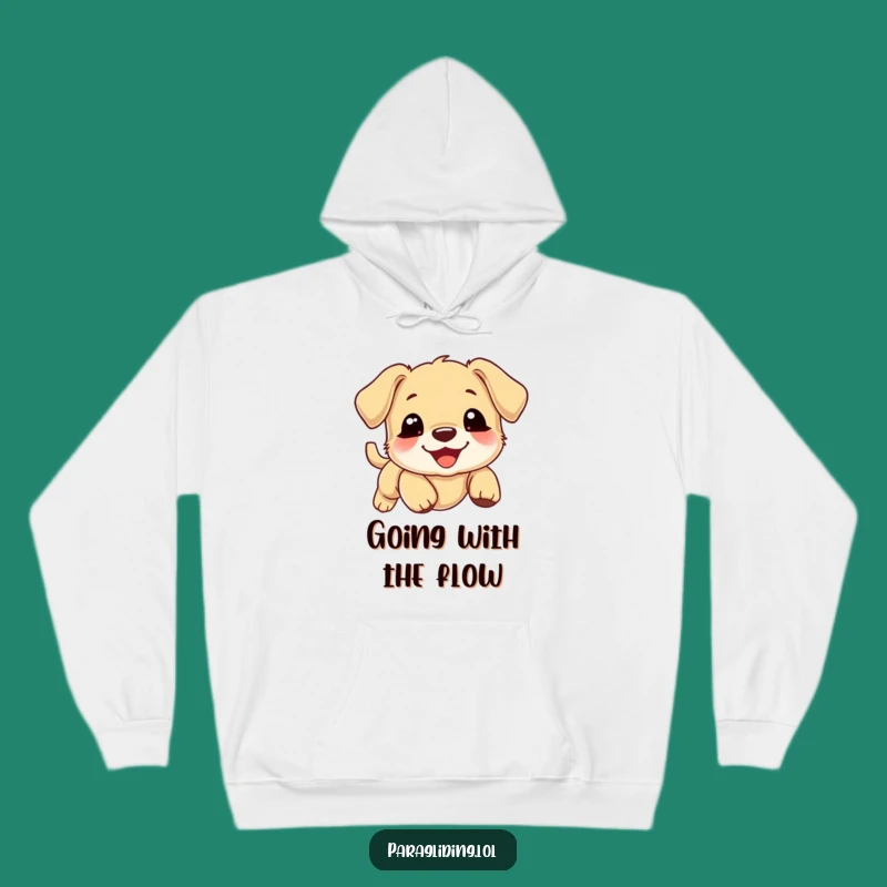 Funny Puppy Cloud Hoodie: Comfy & Cozy with a Smiling Puppy Drifting, Ideal Funny Gift