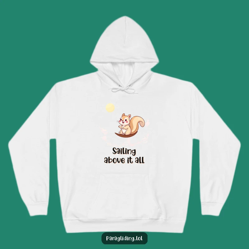 Funny Squirrel Cloud Hoodie: Cozy Happy Sailor - Hilarious Warm Gift