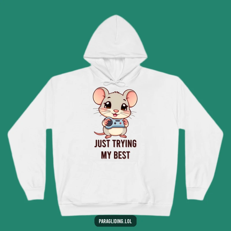Cozy Funny Shy Mouse Hoodie: The Ultimate Gamer Gift for Chilly Nights