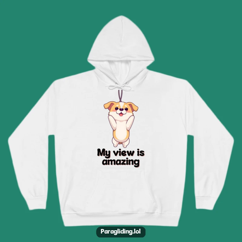 Funny Dog View Hoodie: Cozy Proud Pup's Adventure Wear, Warm Funny Gift