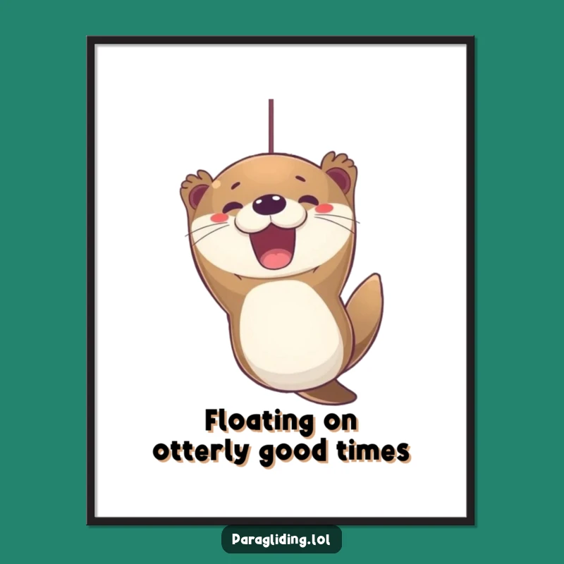 Free Printable Wall Art: Excited Otter, Hilarious Downloadable Decor for Your Home