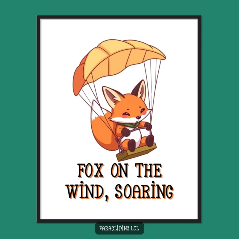 Free Printable Wall Art: Determined Fox, Adventurous Downloadable Decor for Thrill Seekers