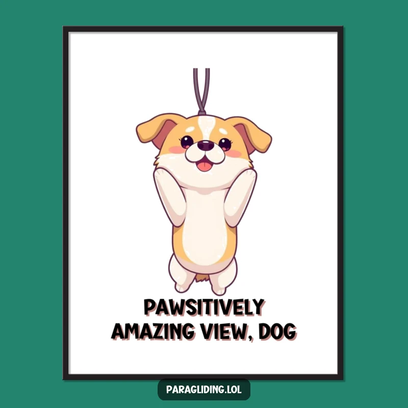 Free Printable Wall Art: Proud Dog Enjoying View - Funny Downloadable Decor