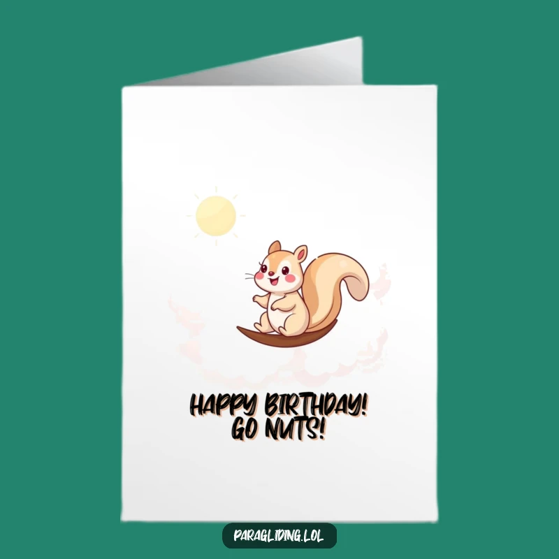 Free Printable Funny Squirrel Birthday Card - Cheerful DIY Downloadable Gift
