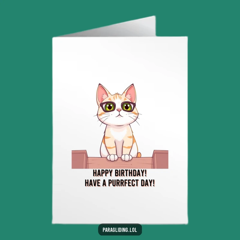 Free Printable Funny Cat Birthday Card - Whimsical DIY Downloadable Gift