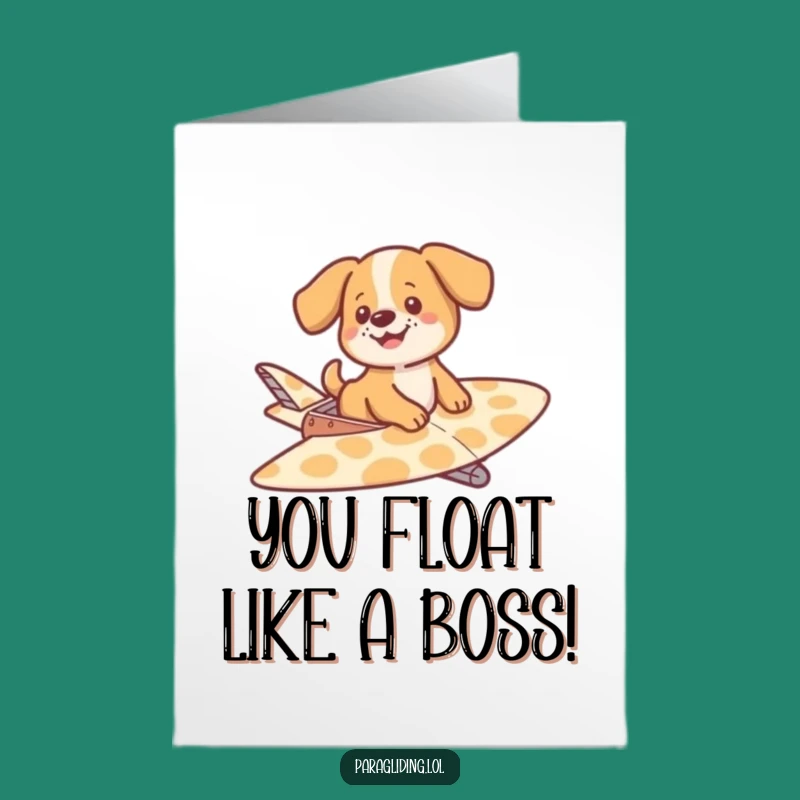 Free Printable Congrats Card: Dog's Smooth Gliding Success - Downloadable Gift