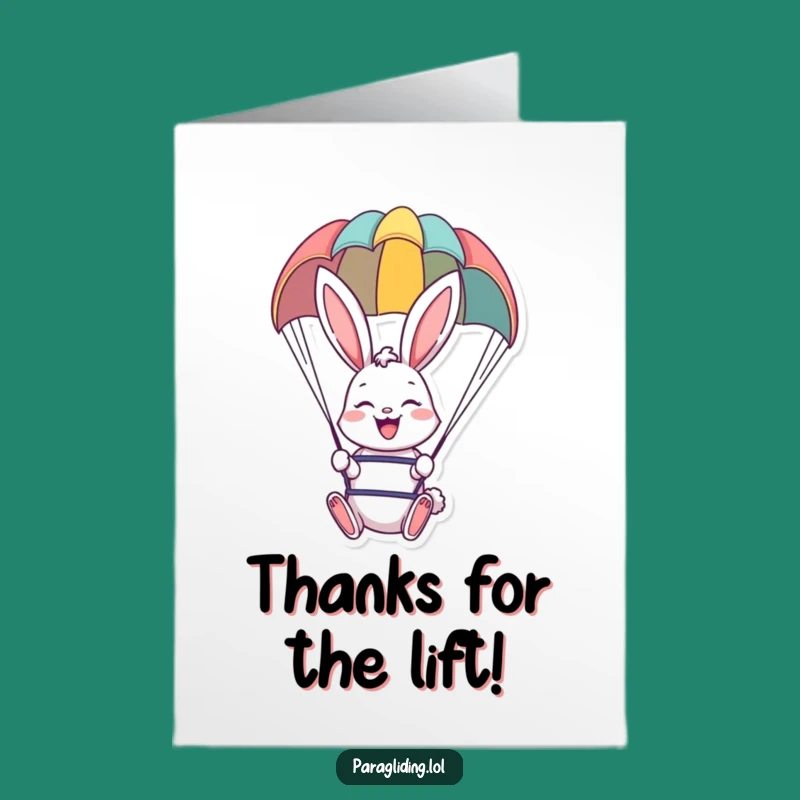 Free Printable Thank You Card: Happy Bunny Thanks Downloadable Gift