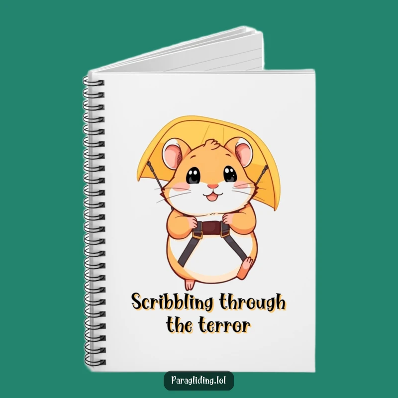 Funny Hamster Paraglider Notebook - Capture Adventures with a Smile