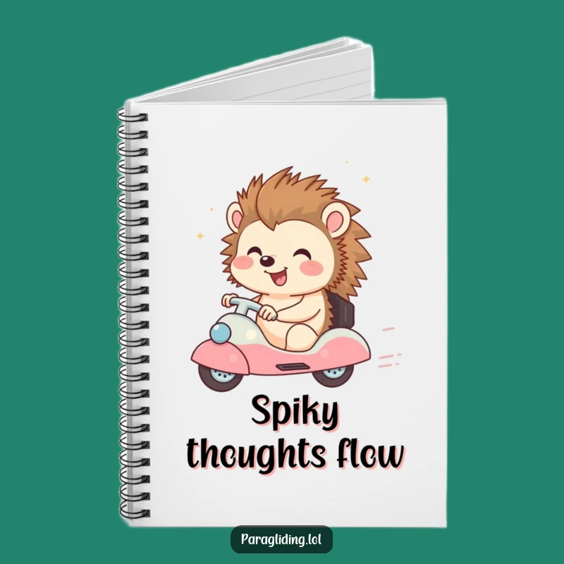 Funny Happy Hedgehog Notebook: Jot Down Ideas with Joy