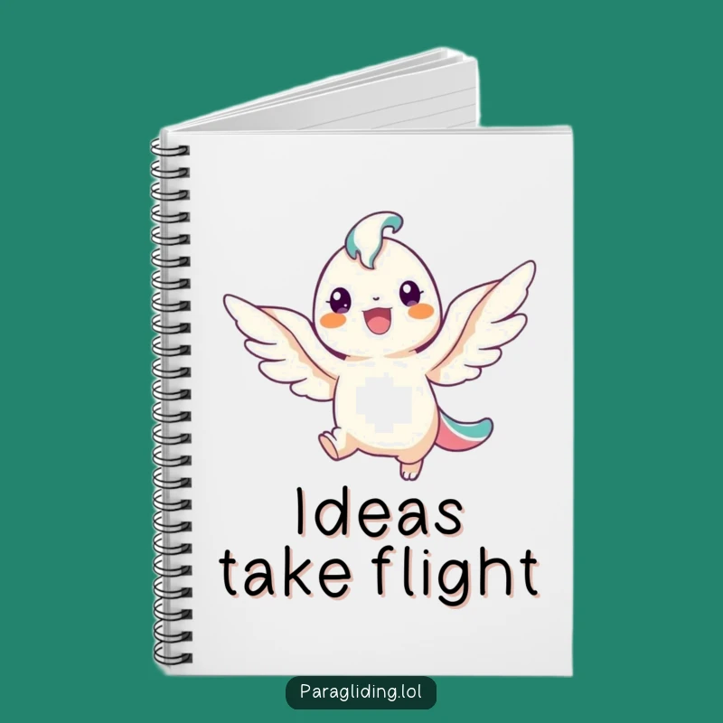 Funny Winged Inspiration Notebook: Smiling Creature Journal, Perfect Gift