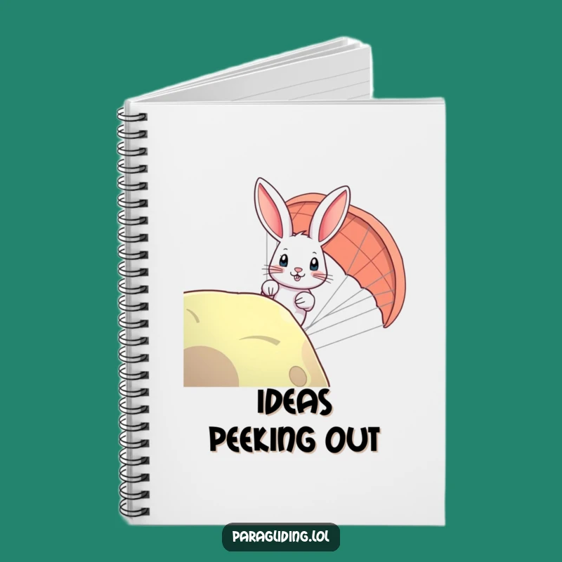 Funny Rabbit Paraglider Notebook: Jot Down Curious Thoughts