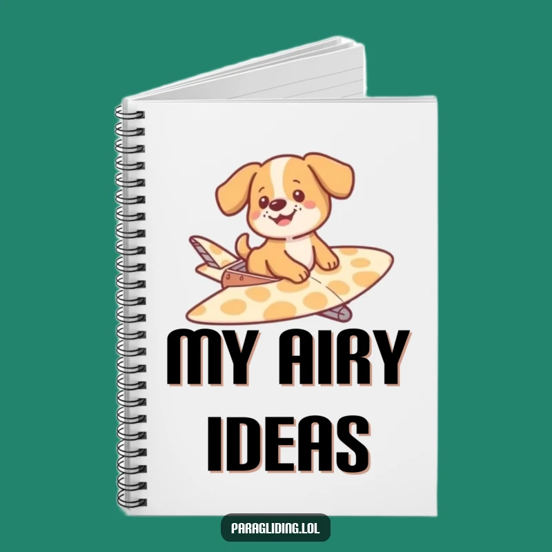 Funny Dog Gliding Notebook - Hilarious Journal for Relaxed Thoughts