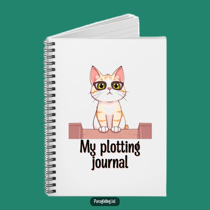 Funny Cat Perch Notebook: Curious Observer's Journal - Hilarious Gift for Notes