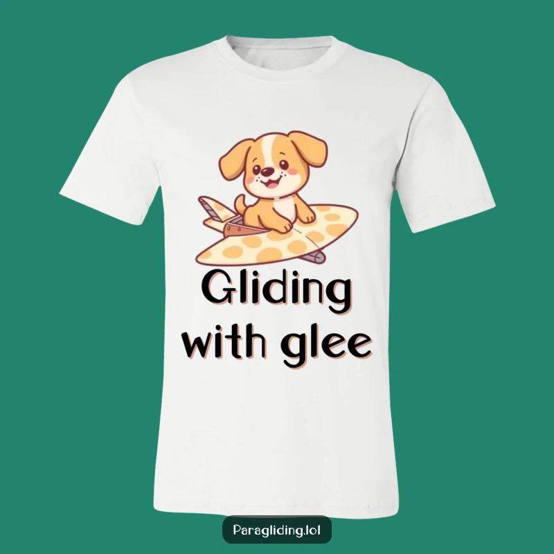 Funny Dog Gliding T-Shirt - Comfy & Hilarious Gift for Pet Parents