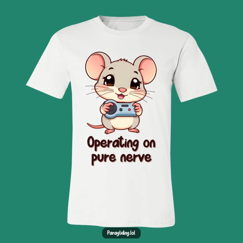 Funny Shy Mouse T-Shirt: Express Your Curious Gaming Passion