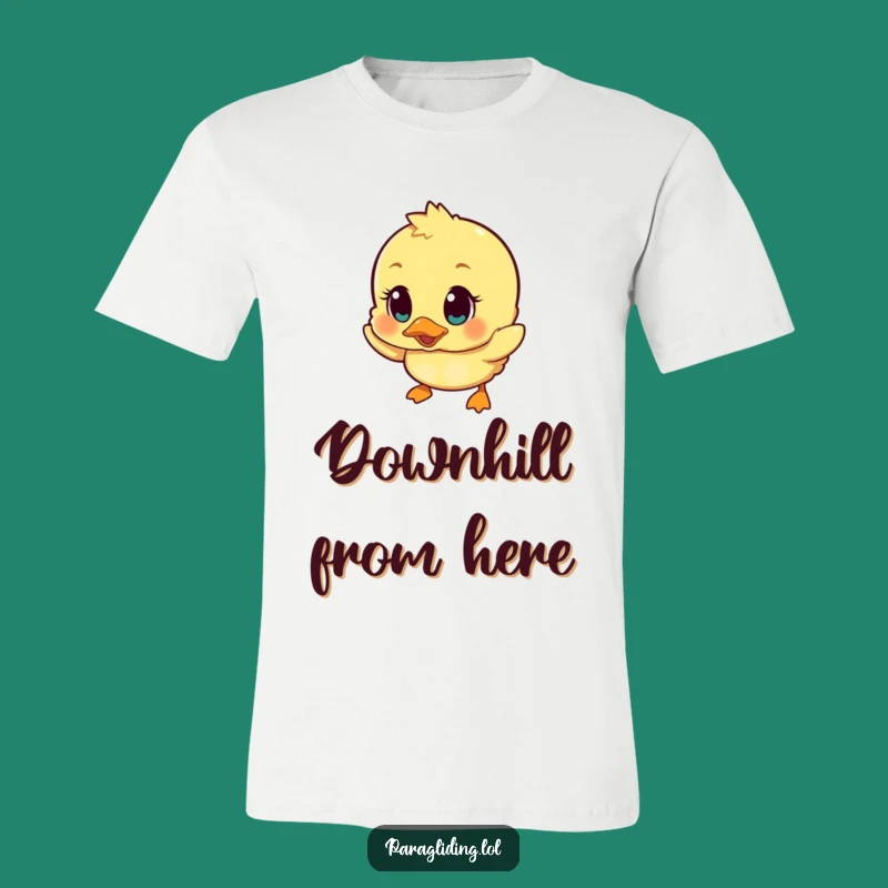 Funny Wobbly Duckling Surprise T-Shirt: Wear Your 'Oh No' Moments in Style