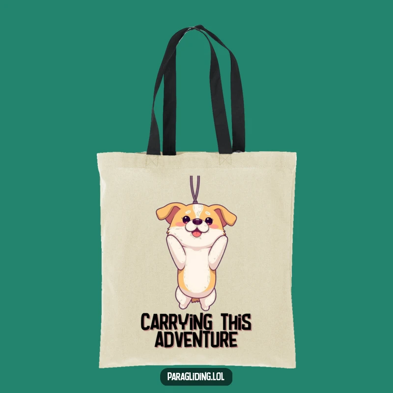 Funny Dog View Tote Bag: Proud Pup's Carry-All, Adventurous Funny Gift