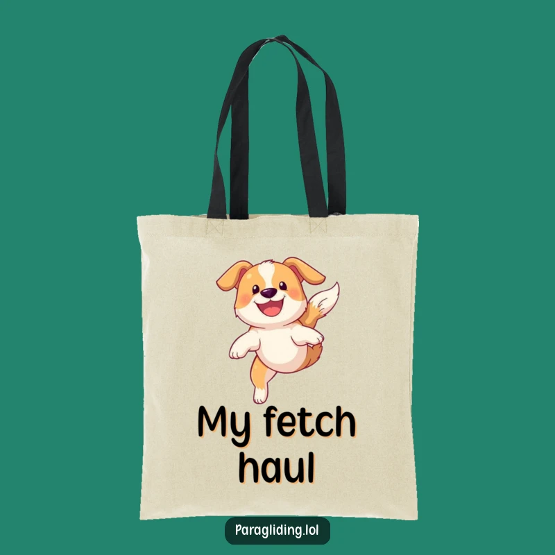 Funny Dog Sky Soaring Tote Bag: Carry Your High-Flying Style